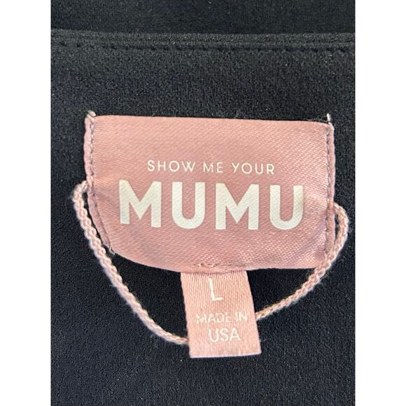 Show Me Your Mumu Paris Maxi Gown in Black Stretch L - Picture 5 of 6